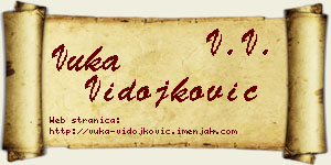 Vuka Vidojković vizit kartica